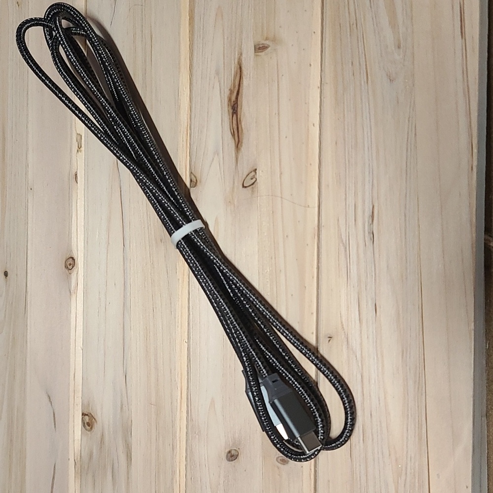 Gray Braided USB C To USB C Charging Cable NWOT